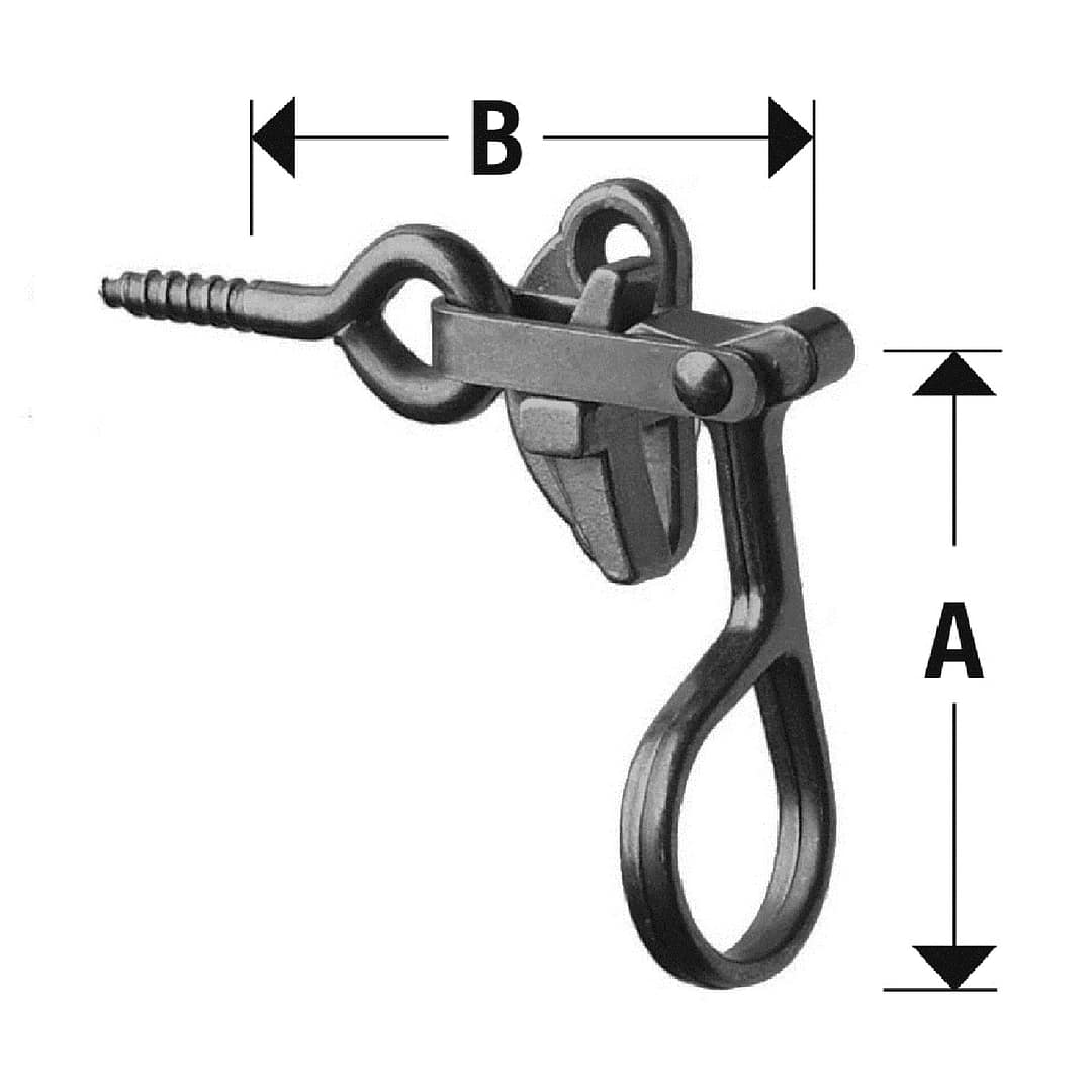 Ankettel mit Ringschraube asymmetrisch, hell verzinkt – Image 2