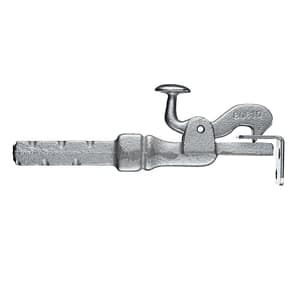 Torfeststeller zum Einmauern, Wandmontage