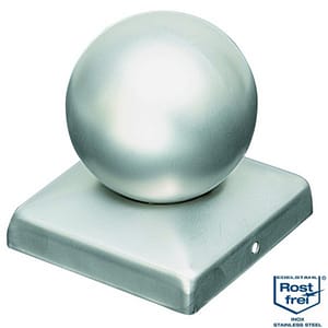 Pfostenkappe mit Kugel, feuerverzinkt
