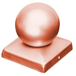 Pfostenkappe Kupfer lackiert