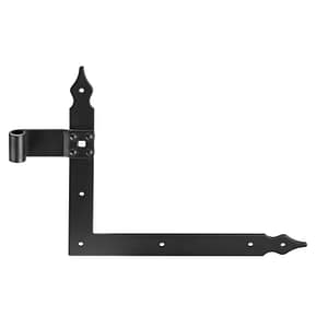 Winkelband mit Zierspitzen, Duplex schwarz