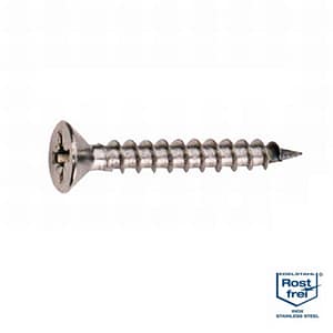 Holzschraube mit Senkkopf aus Edelstahl