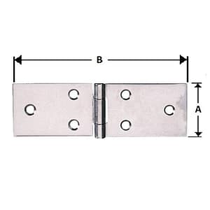 Tischband breit aus Edelstahl
