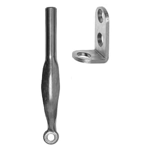 Stützhaken zum Anschrauben Dorn Ø 8 mm, feuerverzinkt