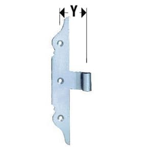 Fenster-Mittelband Z Rolle Ø 8 mm, gekröpft, feuerverzinkt