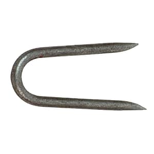 Krampe 80 x 6 mm, LW = 20 mm, eisen blank