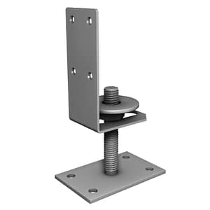 Pfostenträger höhenverstellbar zum Aufdübeln