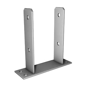 Pfostenträger U-Form zum Aufdübeln, schwer