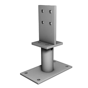 Pfostenträger mit Schwert zum Aufschrauben