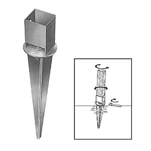 Einschlag-Bodenhülse, verstellbar